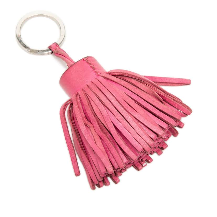 Hermès Milo Lambskin Carmen Key Ring Pink Leather Very good condition - Front View