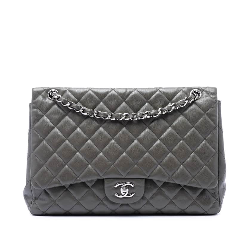 Chanel Maxi Classic Caviar Single Flap Other Leather Very good condition - Front View