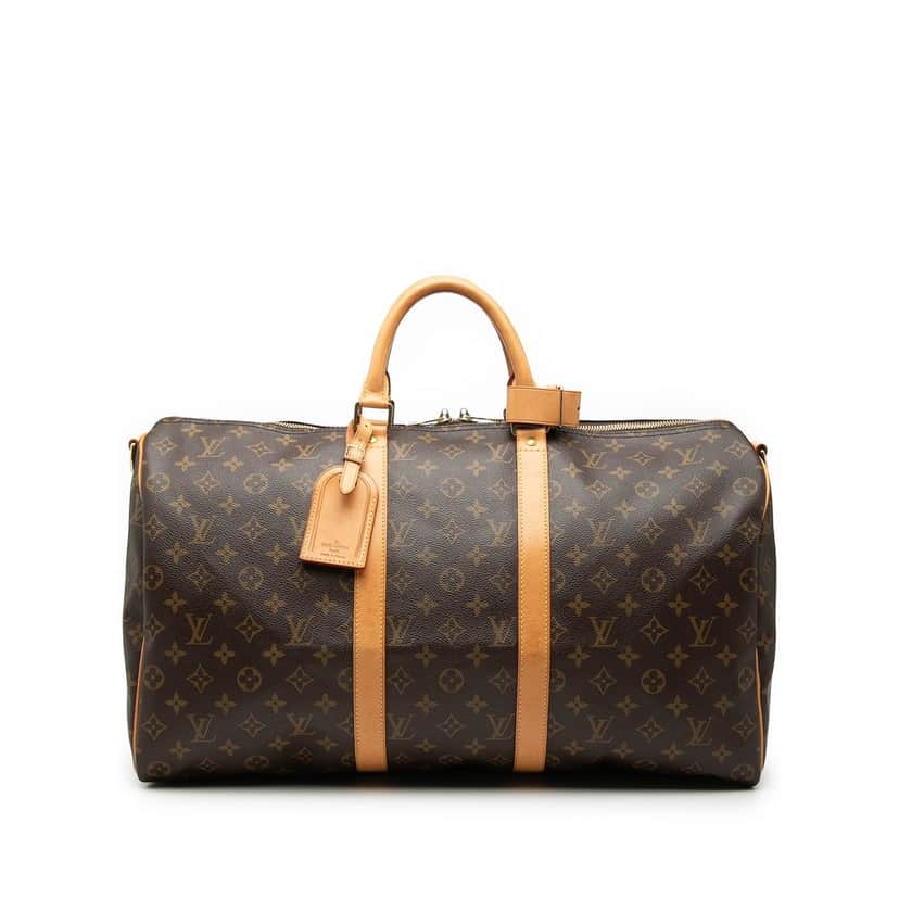Louis Vuitton Monogram Keepall Bandouliere 50 Brown Very good condition - Front View