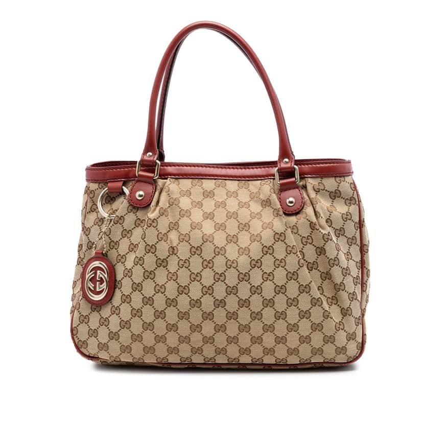 Gucci GG Canvas Sukey Tote Beige Very good condition - Front View