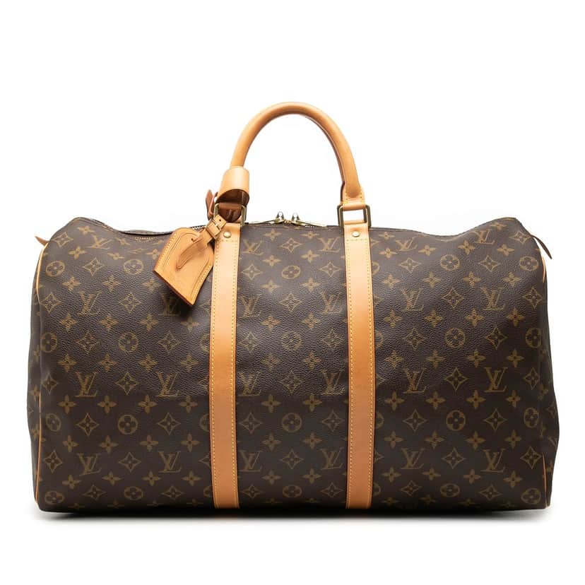 Louis Vuitton Monogram Keepall 50 Brown Very good condition - Front View