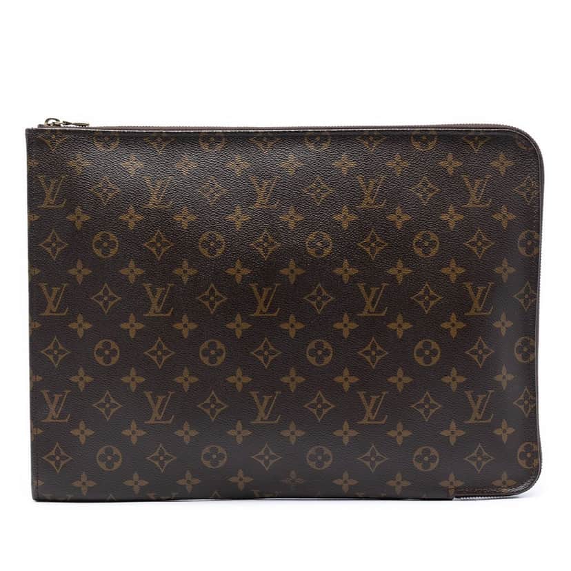 Louis Vuitton Monogram Poche Documents Portfolio Brown Very good condition - Front View