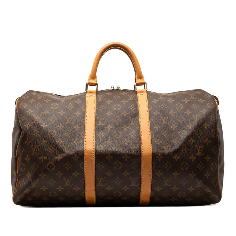 Louis Vuitton Monogram Keepall 50 Brown Very good condition - Front View