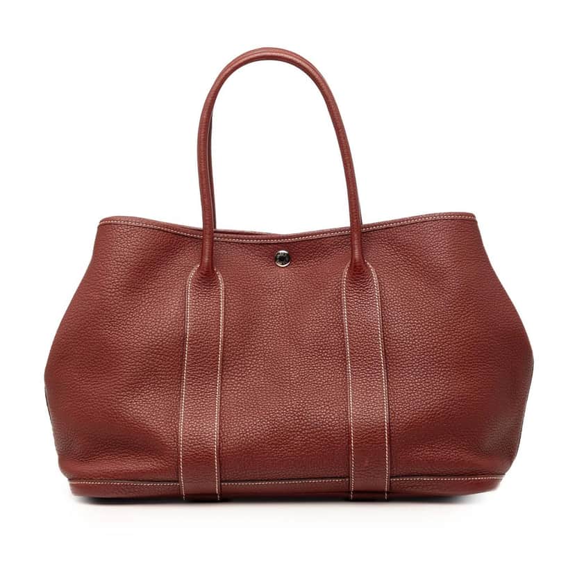 Hermès Negonda Garden Party 36 Red Leather Very good condition - Front View