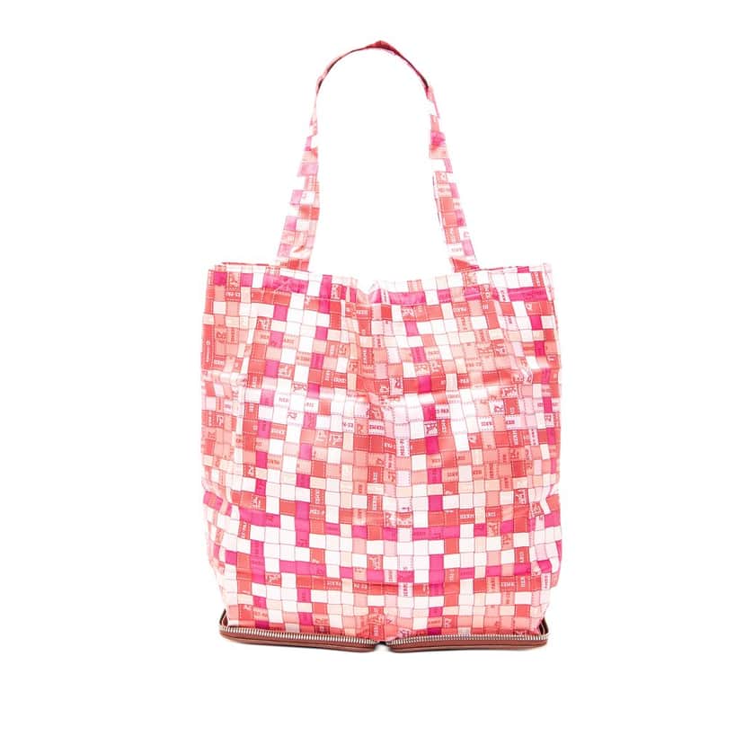 Hermès Bolduc Au Carre Silk Marwari Le Sac Silky Pop Tote Pink Very good condition - Front View