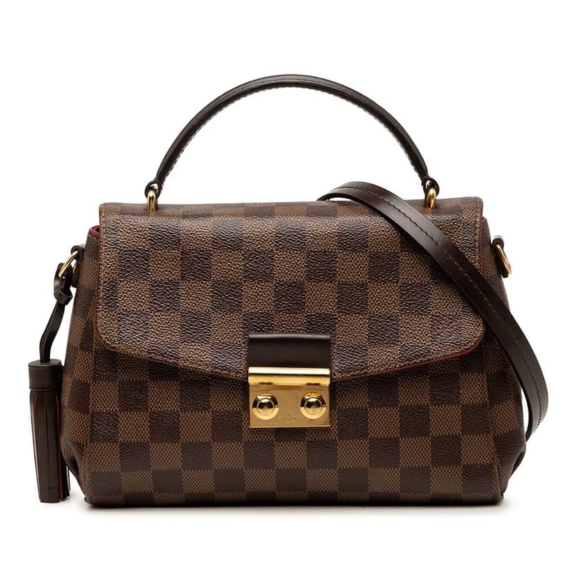 Louis Vuitton Damier Ebene Croisette Brown Very good condition - Front View