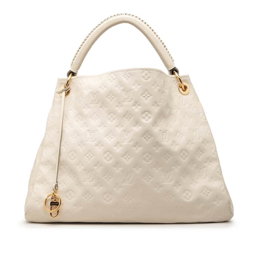 Louis Vuitton Monogram Empreinte Artsy MM White Leather Very good condition - Front View