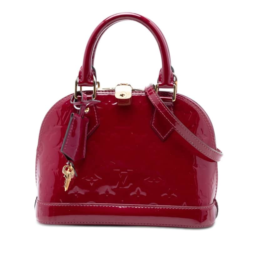 Louis Vuitton Monogram Vernis Alma BB Pink Leather Very good condition - Front View