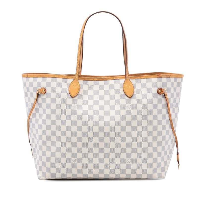 Louis Vuitton Damier Azur Neverfull GM White Very good condition - Front View