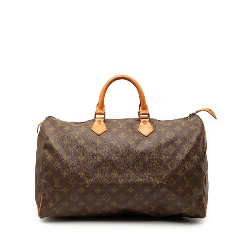 Louis Vuitton Monogram Speedy 40 Brown Good condition - Front View