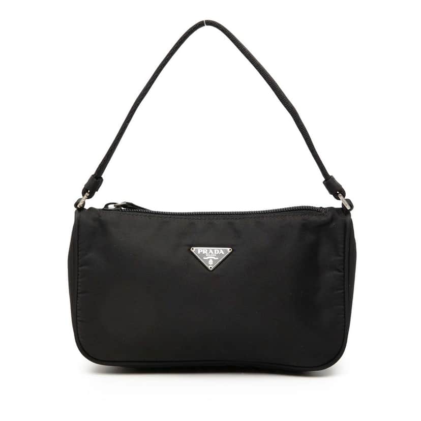Prada Tessuto Shoulder Bag Black Very good condition - Front View