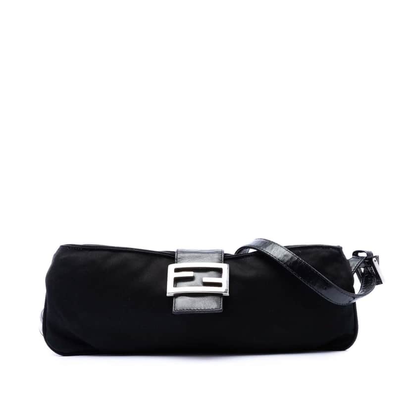 Fendi Jersey Baguette Crossbody Black Very good condition - Front View