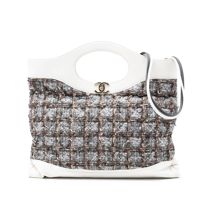 Chanel Large Tweed 31 Shopping Bag Other Very good condition - Front View