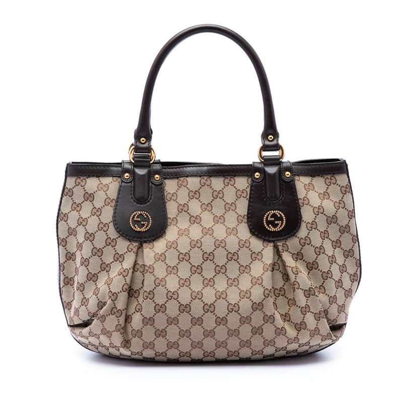 Gucci GG Canvas Scarlett Tote Beige Very good condition - Front View