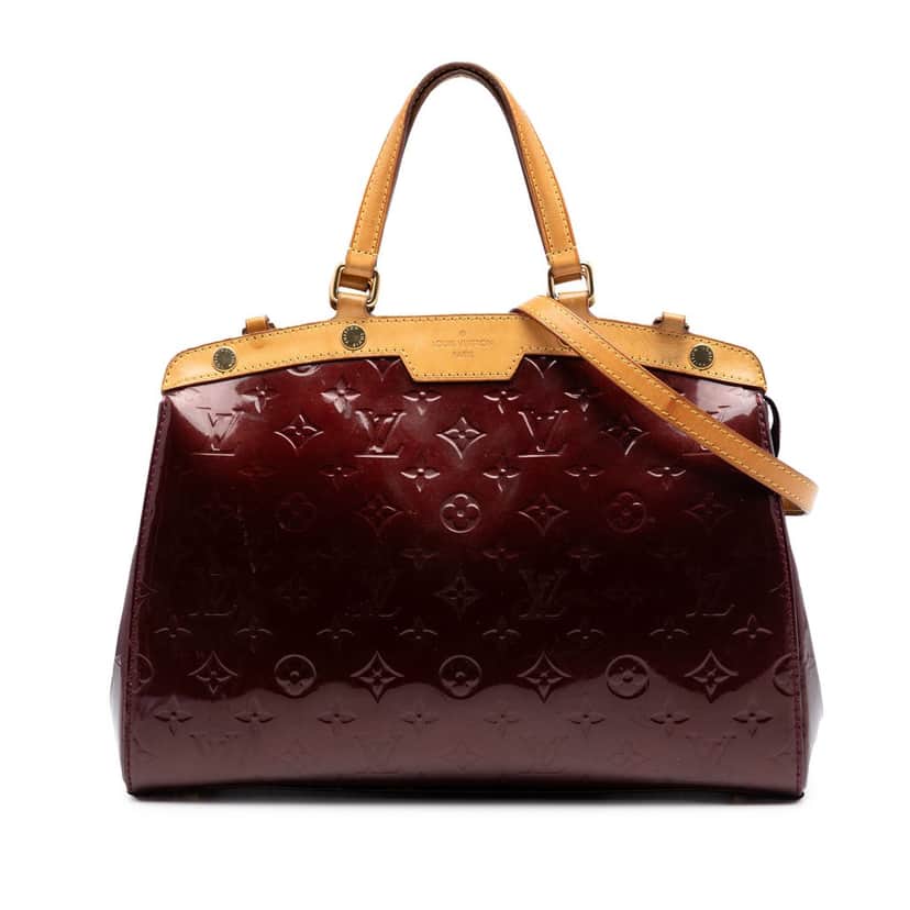 Louis Vuitton Monogram Vernis Brea MM Red Leather Very good condition - Front View