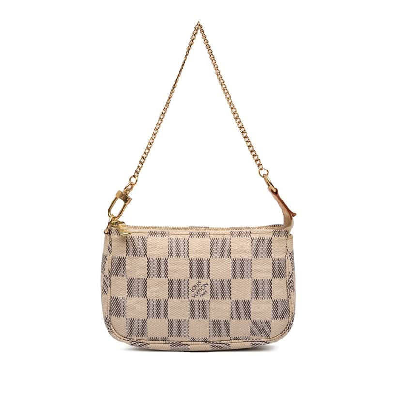 Louis Vuitton Damier Azur Mini Pochette Accessoires White Very good condition - Front View