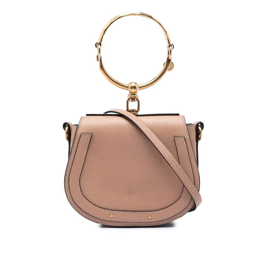 Chloé Small Leather Nile Bracelet Satchel Pink Leather Very good condition - Front View