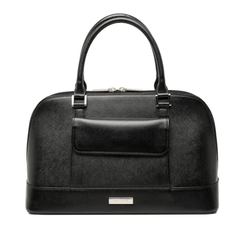 Burberry Leather Handbag Black Leather Very good condition - Front View