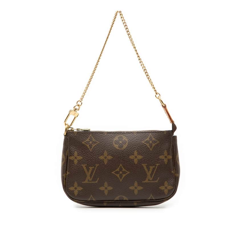 Louis Vuitton Monogram Mini Pochette Accessoires Brown Very good condition - Front View