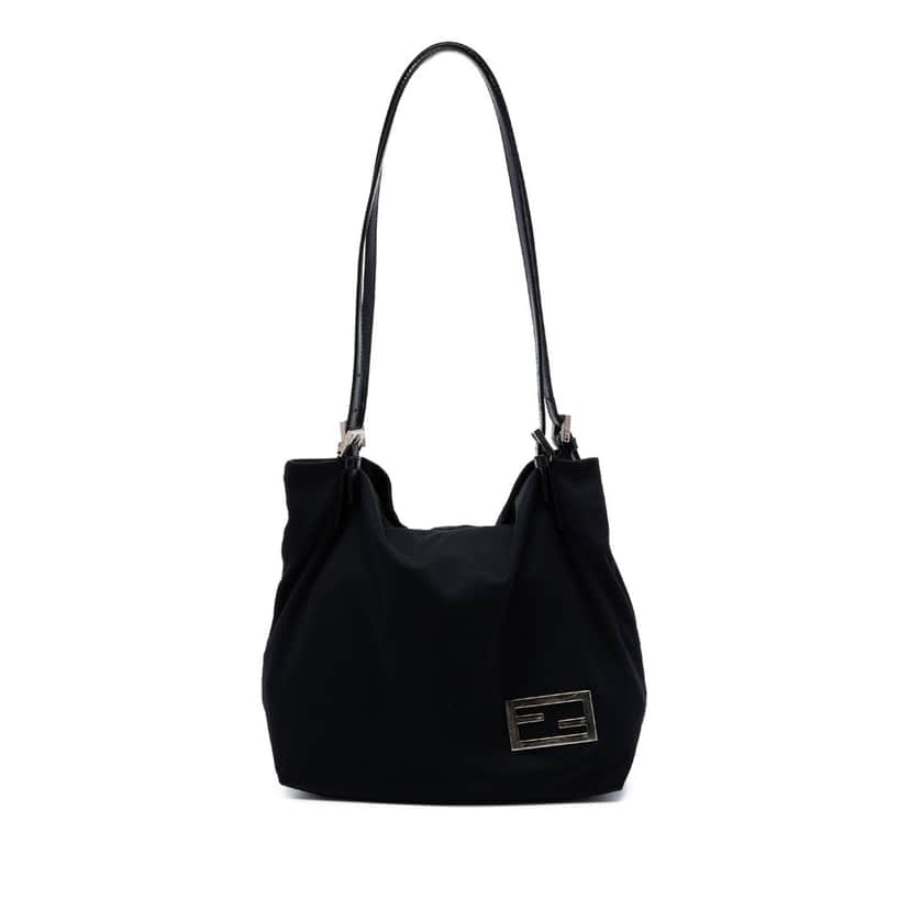 Fendi Nylon Tote Black Very good condition - Front View