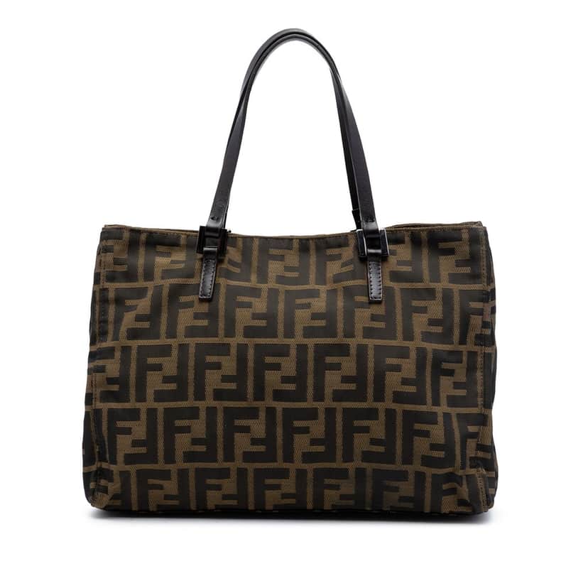 Fendi Zucca Canvas Tote Brown Very good condition - Front View