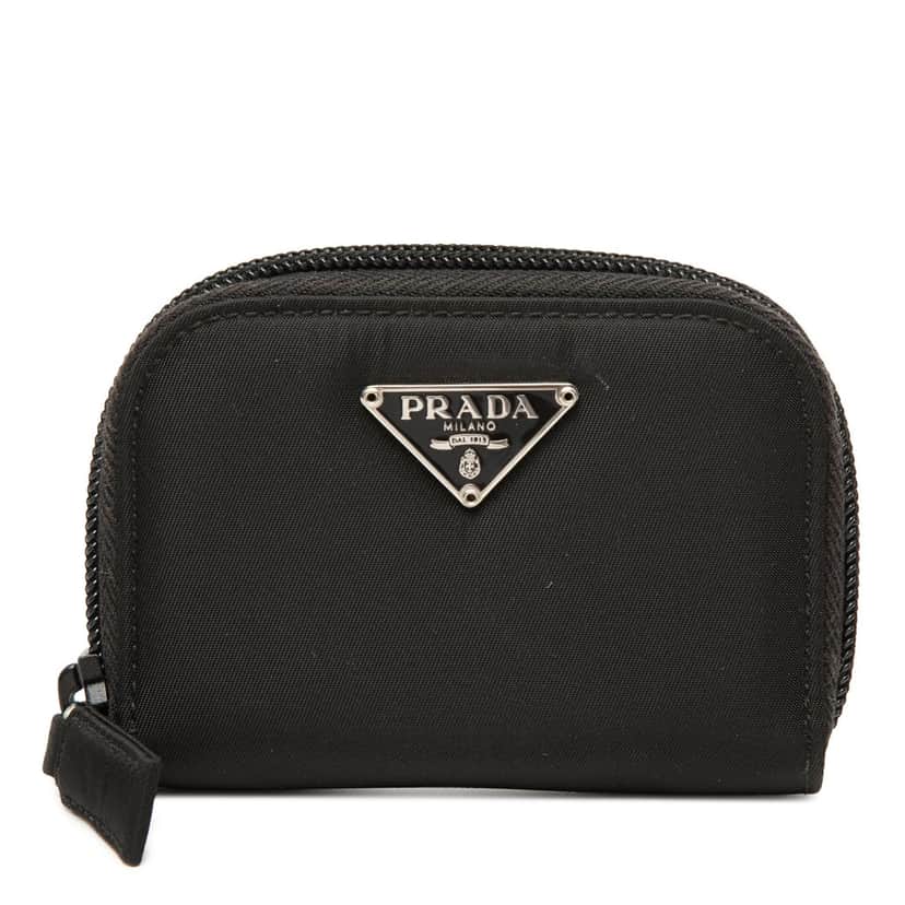 Prada Tessuto Coin Pouch Black Very good condition - Front View