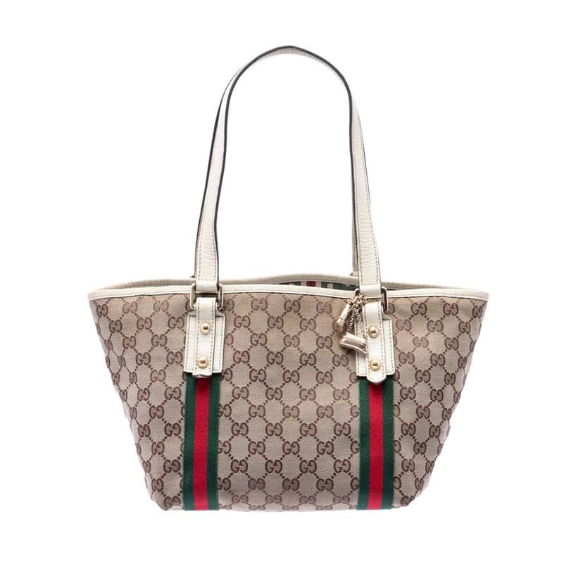 Gucci GG Canvas Jolicoeur Tote Beige Very good condition - Front View