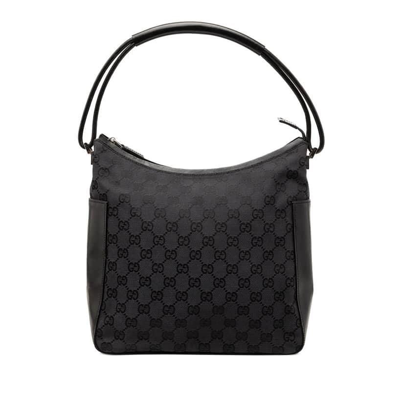 Gucci GG Canvas Handbag Black Very good condition - Front View