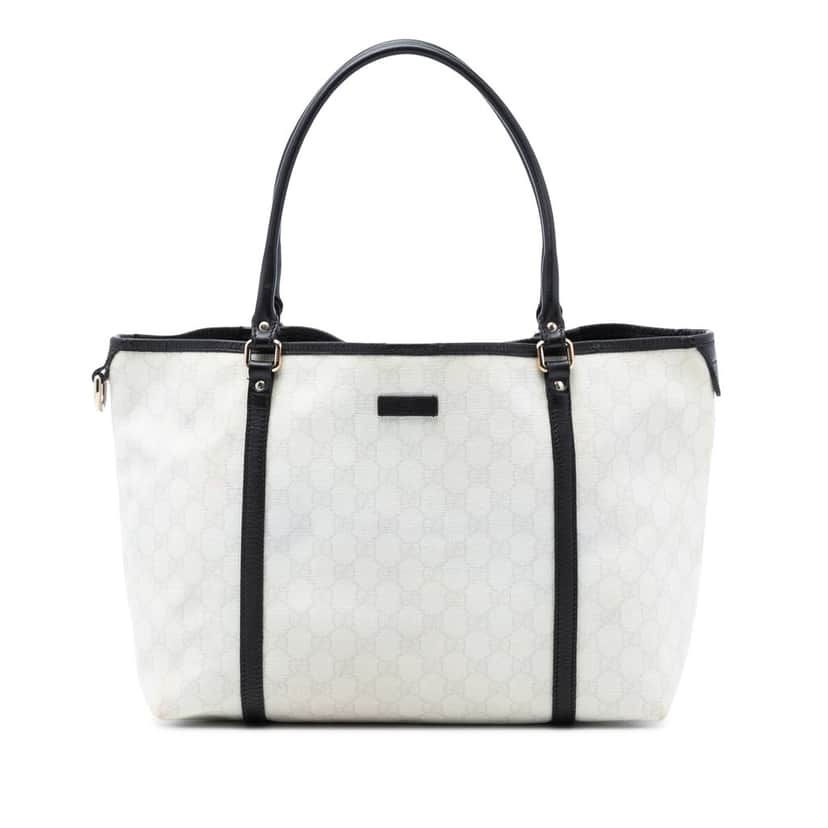 Gucci Medium GG Supreme Joy Tote White Very good condition - Front View