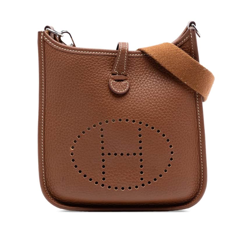 Hermès Clemence Evelyne 16 Amazone Brown Leather Very good condition - Front View