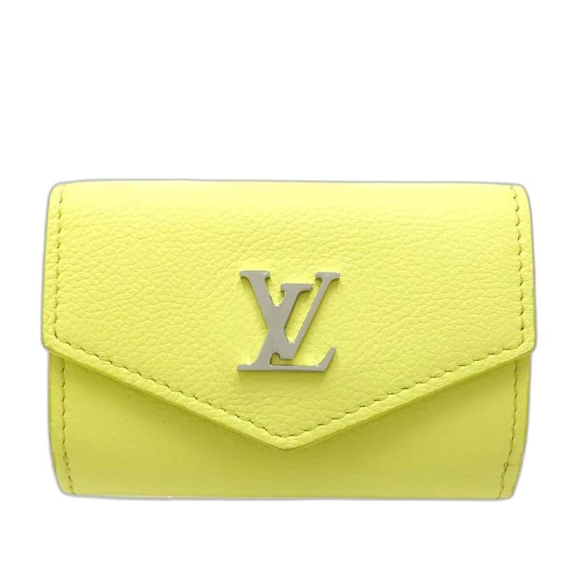 Louis Vuitton Taurillon Lockmini Wallet Yellow Leather Very good condition - Front View
