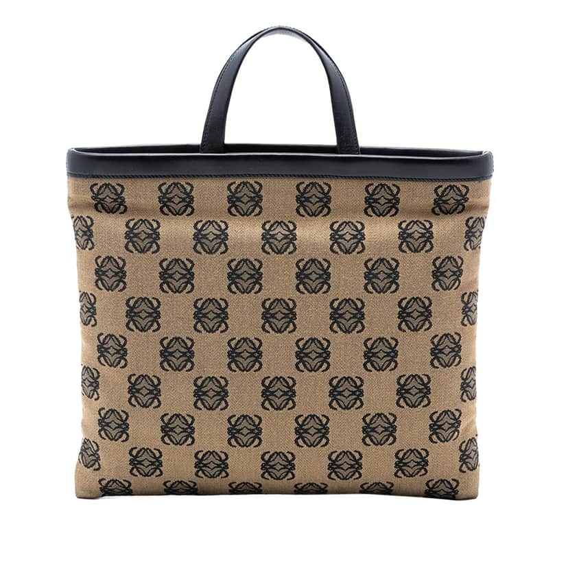 LOEWE Anagram Canvas Tote Beige Very good condition - Front View