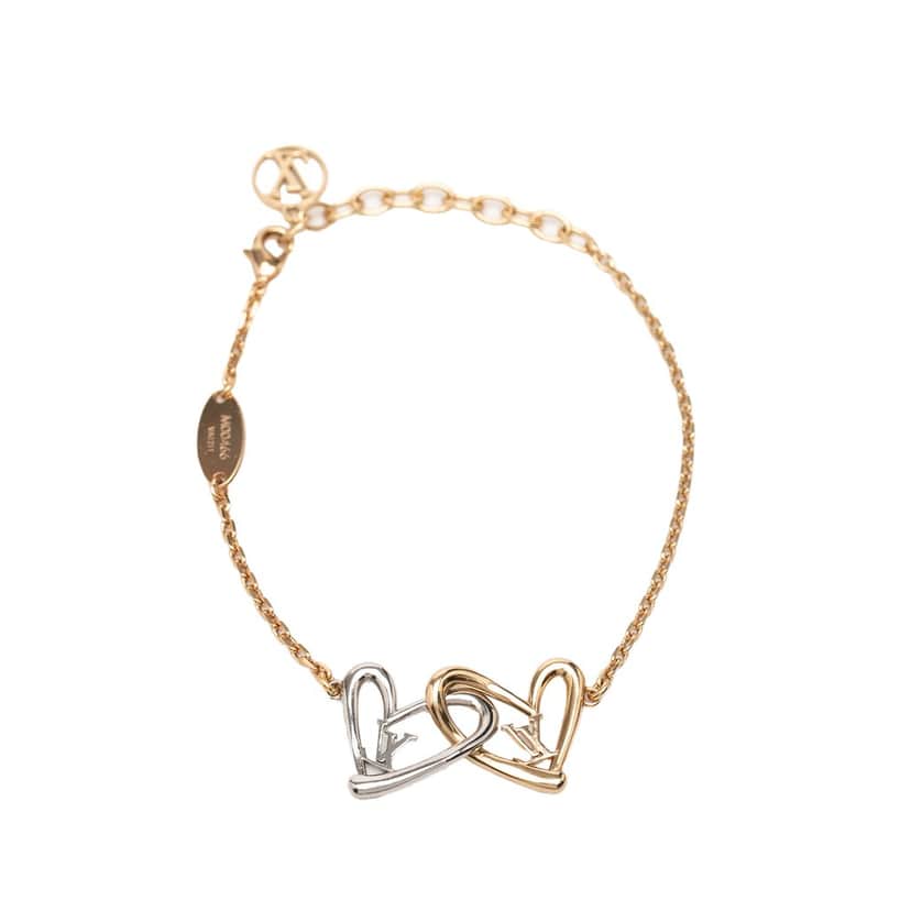 Louis Vuitton Gold Plated and Brass Fall in Love Bracelet Gold Metal Very good condition - Front View