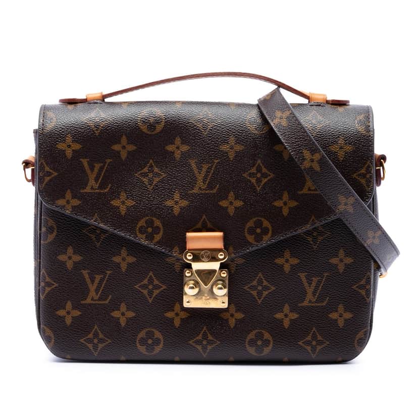 Louis Vuitton Monogram Pochette Metis Brown Very good condition - Front View