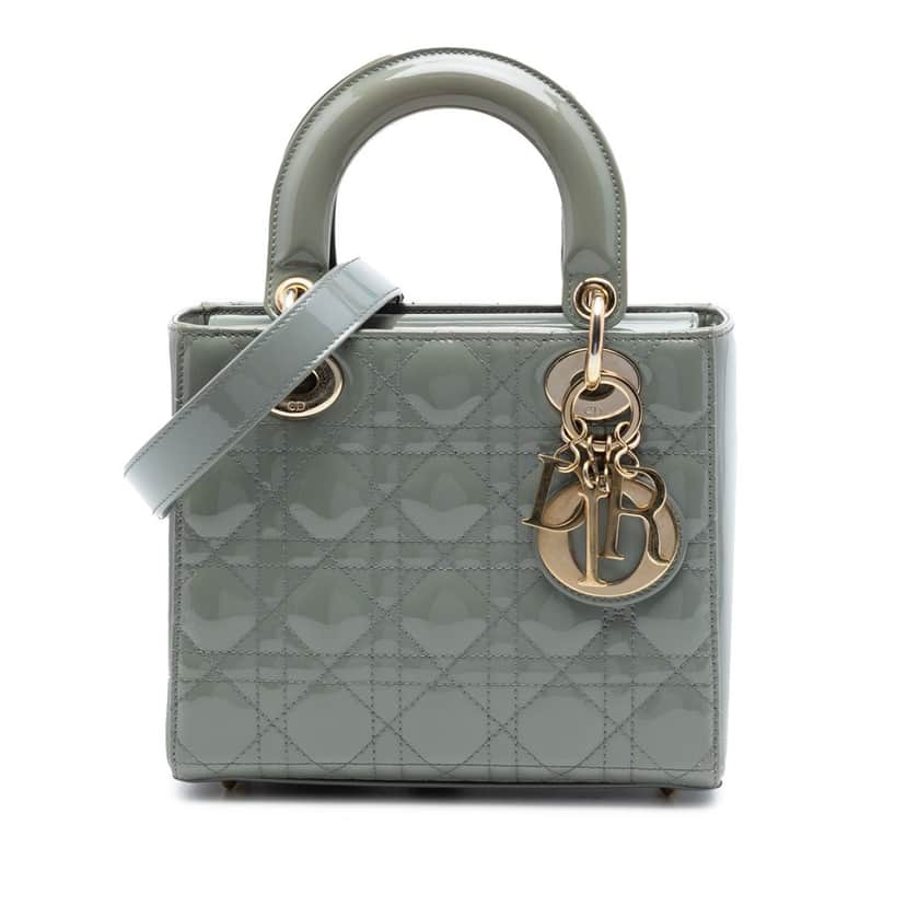 Dior Small Patent Cannage Lady Dior Other Leather Very good condition - Front View