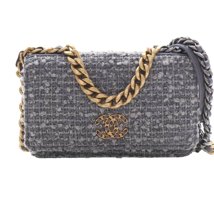 Chanel Tweed 19 Wallet On Chain Other Very good condition - Front View