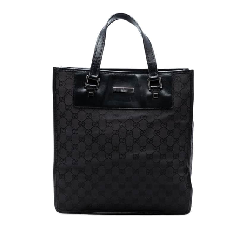 Gucci GG Canvas Tote Black Very good condition - Front View