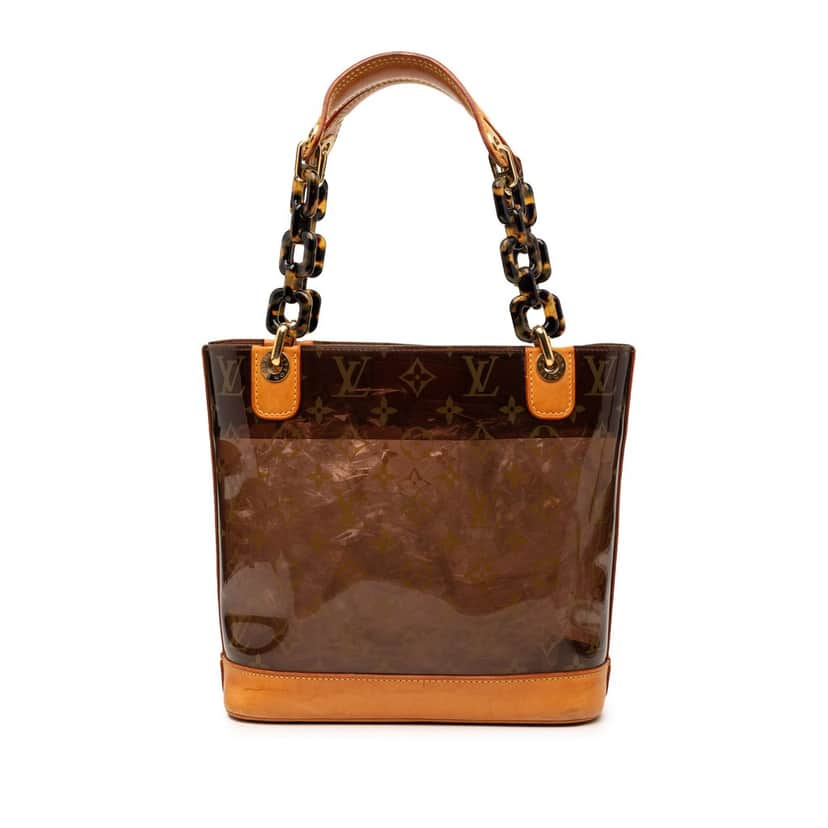 Louis Vuitton Monogram Cabas Sac Ambre PM Brown Plastic Very good condition - Front View