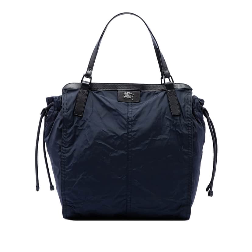 Burberry Nylon Packable Buckleigh Tote Blue Very good condition - Front View