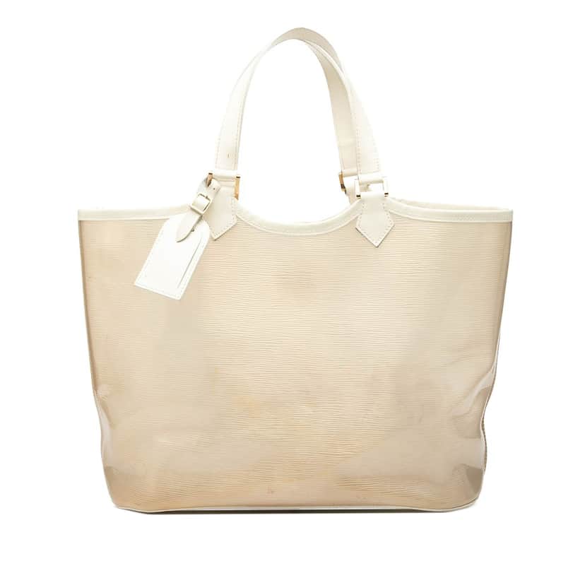 Louis Vuitton Epi Plage Lagoon Bay GM White Plastic Very good condition - Front View