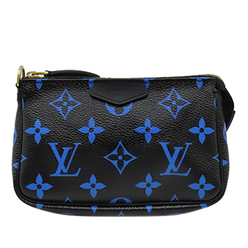 Louis Vuitton Colored Monogram Mini Pochette Accessories Black Very good condition - Front View