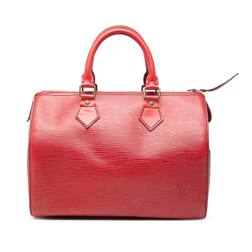 Louis Vuitton Epi Speedy 25 Red Leather Very good condition - Front View