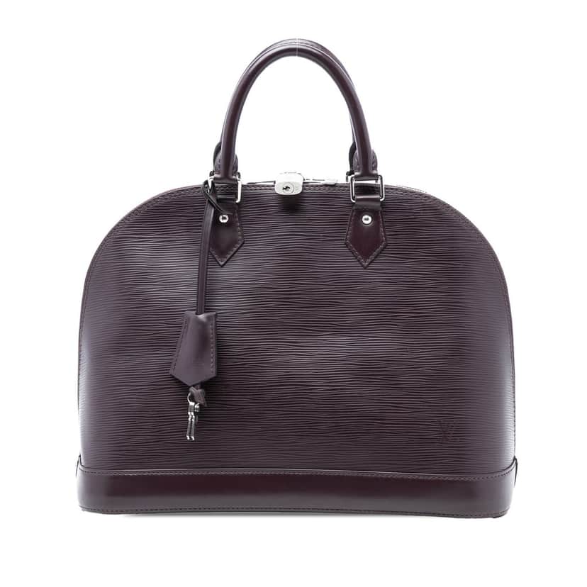 Louis Vuitton Epi Alma MM Purple Leather Very good condition - Front View