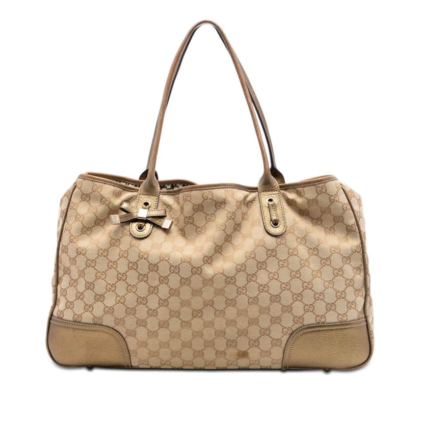 Gucci GG Canvas Princy Tote Beige Very good condition - Front View