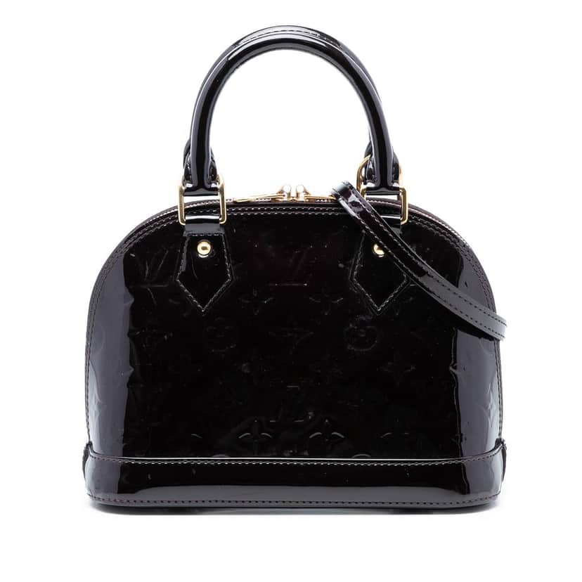 Louis Vuitton Monogram Vernis Alma BB Purple Leather Very good condition - Front View