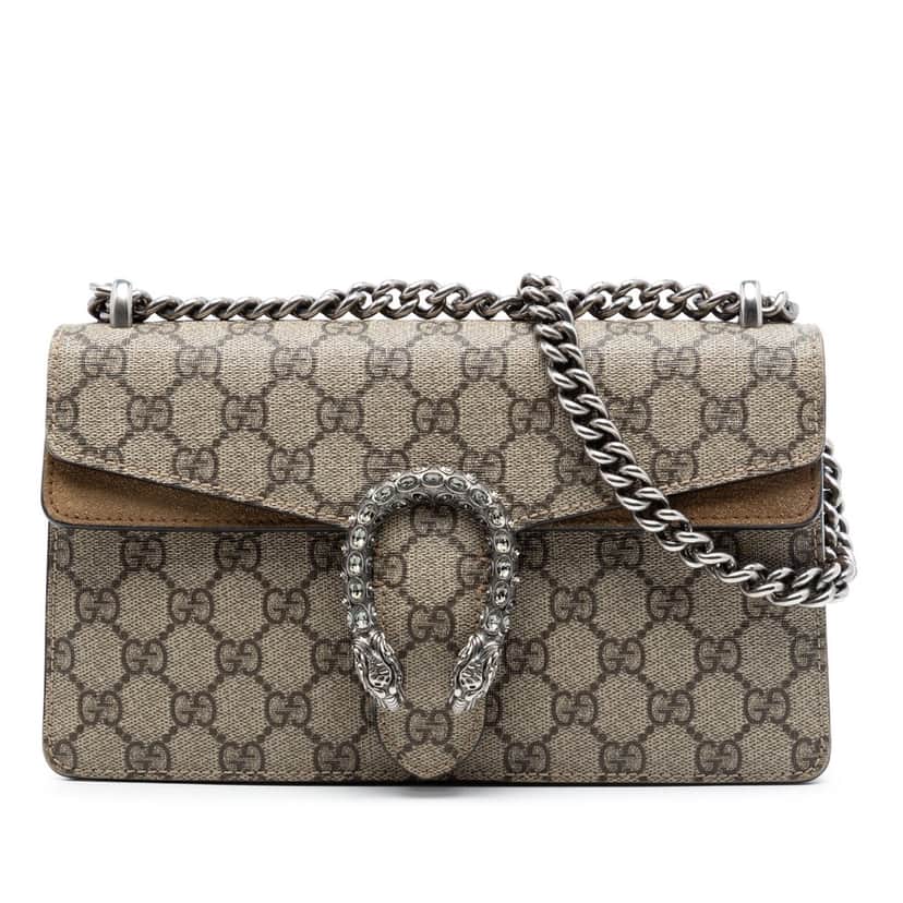 Gucci Medium GG Supreme Dionysus Crossbody Beige Very good condition - Front View
