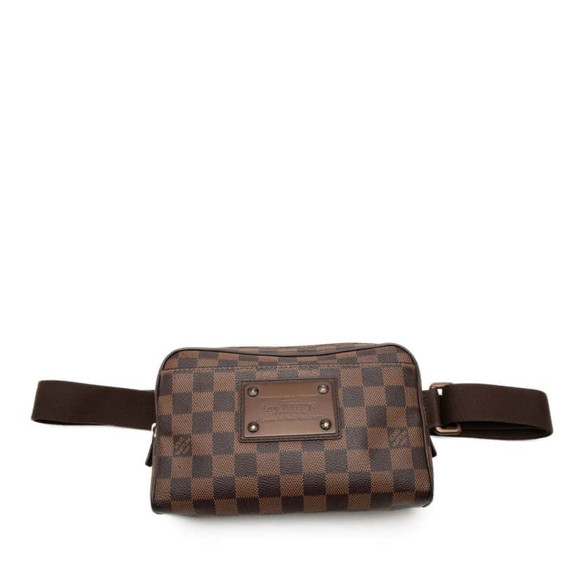 Louis Vuitton Damier Ebene Brooklyn Bum Bag Brown Good condition - Front View