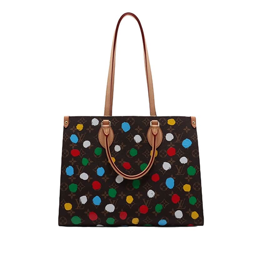 Louis Vuitton Yayoi Kusama Monogram OnTheGo MM Brown Very good condition - Front View