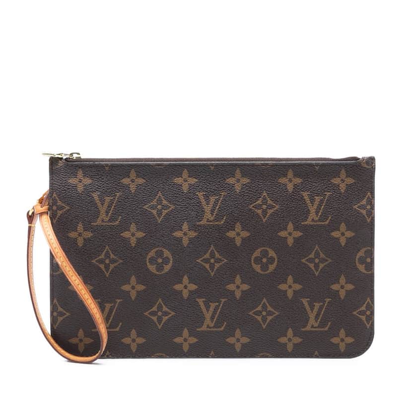 Louis Vuitton Monogram Neverfull Pochette Brown Very good condition - Front View