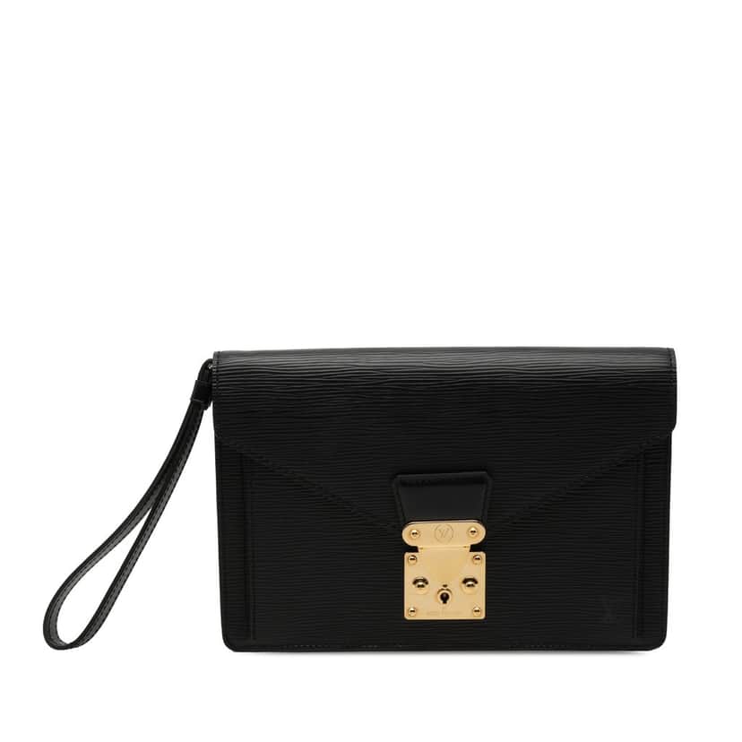 Louis Vuitton Epi Sellier Dragonne Black Leather Very good condition - Front View